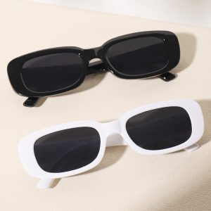2pairs Square Frame Sunglasses